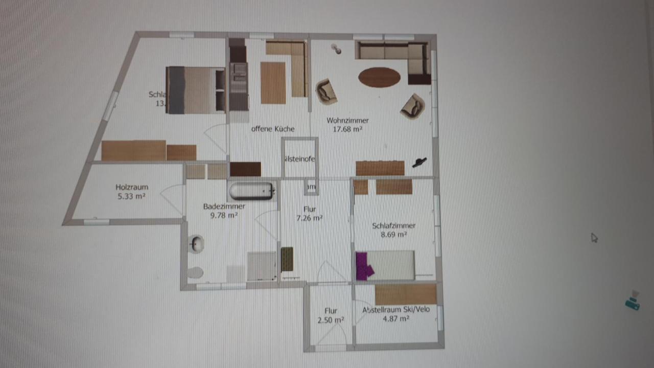 Apartamento Alpensonne Reckingen Exterior foto